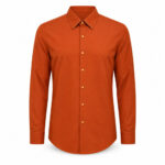 Orange Men's Casual,Party Shirt