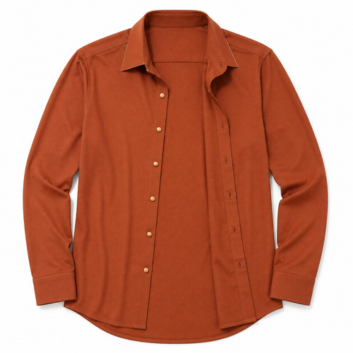 Orange Men's Casual,Party Shirt - Image 6