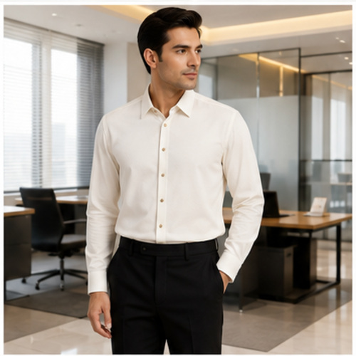 Off White Men's Casual,Party Shirt - Image 2