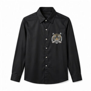 Black Men's Casual,Party Shirt