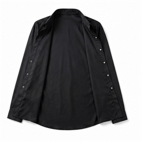 Black Men's Casual,Party Shirt - Image 4