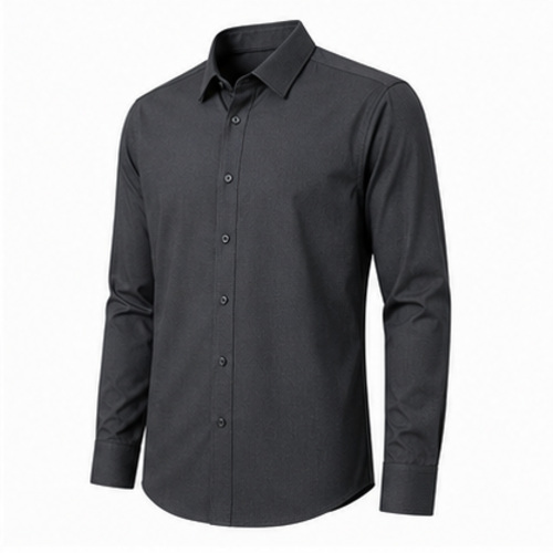 Black Men's Casual Party Shirt - Image 3