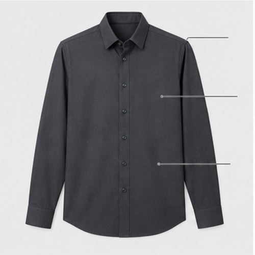 Black Men's Casual Party Shirt - Image 7