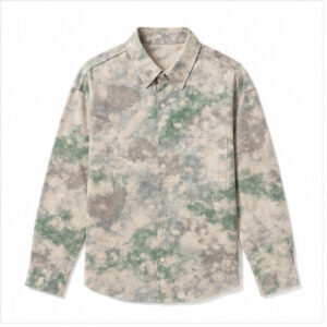 Grey Print Men's Casual Party Shirt