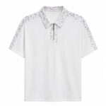 White Men's Printed Designer Shirt