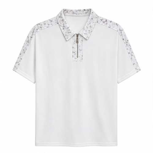 White Men's Printed Designer Shirt