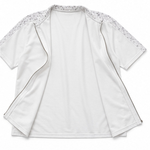 White Men's Printed Designer Shirt - Image 4