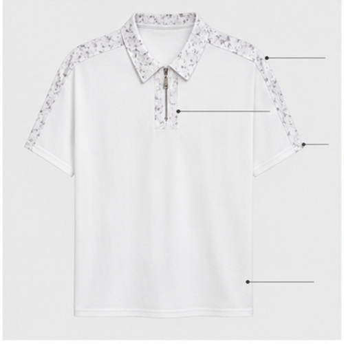 White Men's Printed Designer Shirt - Image 6