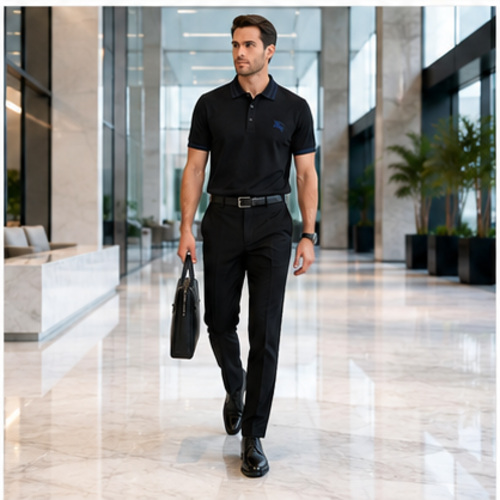 Black Men's Printed Designer Shirt - Image 7