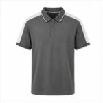Grey Black Men's Printed Designer Shirt
