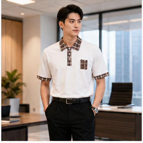 White Men's Printed Designer Shirt - Image 2