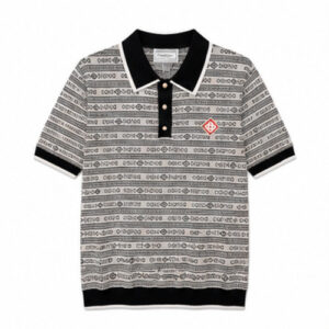 Black,White Stripe Men's Printed Designer Shirt