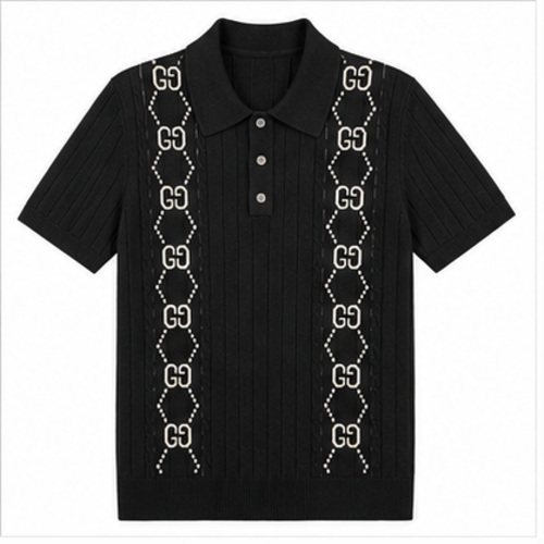 Black Graphic Men's Printed Designer Shirt