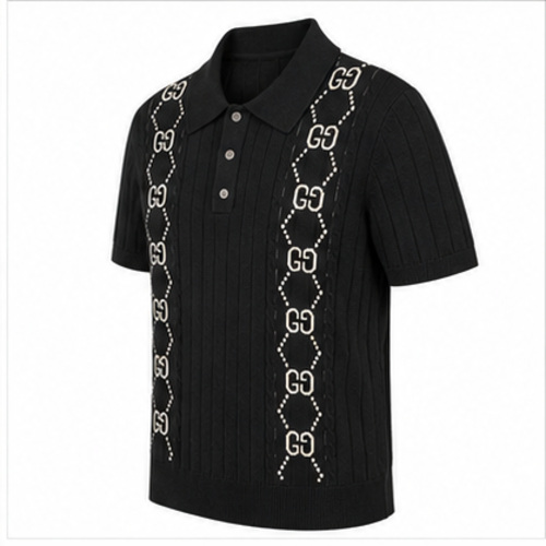 Black Graphic Men's Printed Designer Shirt - Image 4