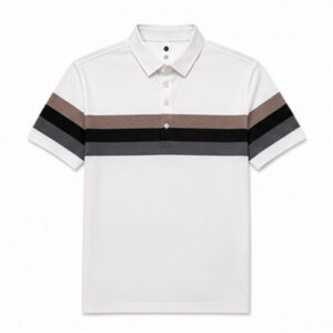 White Black Men's Printed Designer Shirt