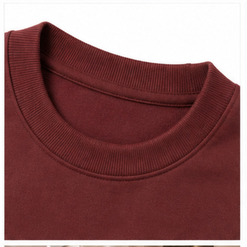 Maroon Men's Men's Sweatshirt Pullover - Image 6