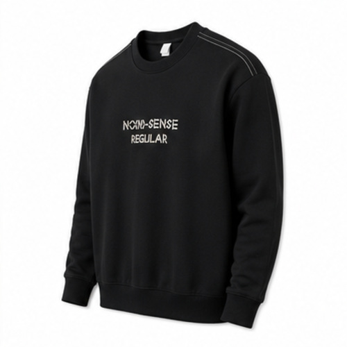 Black Men's Men's Sweatshirt Pullover - Image 7