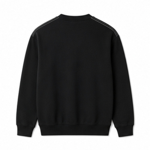 Black Men's Men's Sweatshirt Pullover - Image 3