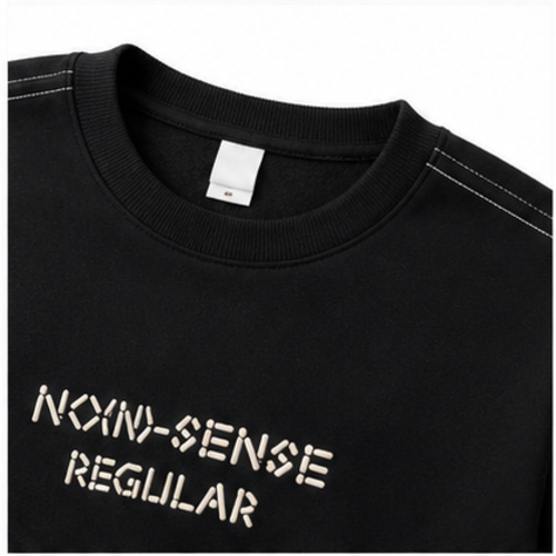 Black Men's Men's Sweatshirt Pullover - Image 5