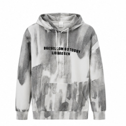 Grey Print Men's Men's Sweatshirt Pullover