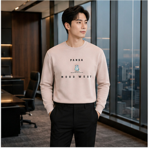 Pink Men's Men's Sweatshirt Pullover - Image 2