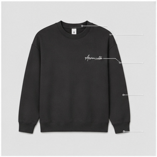 Black Men's Men's Sweatshirt Pullover - Image 6