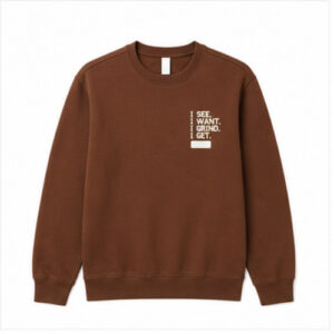 Brown Men's Men's Sweatshirt Pullover