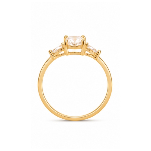 Gold Minimal stone Ring - Image 3