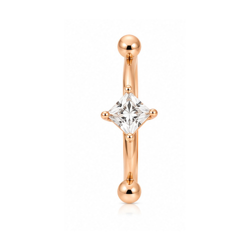 Gold Minimal stone Ring - Image 5