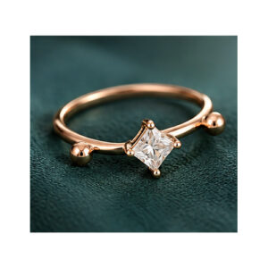 Gold Minimal stone Ring