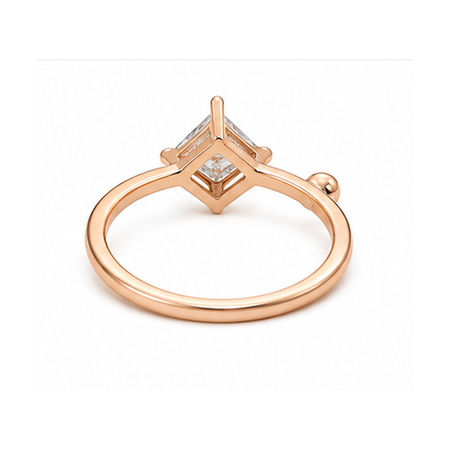 Gold Minimal stone Ring - Image 4