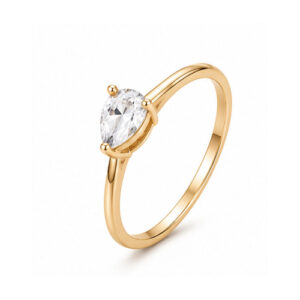Gold Minimal stone Ring