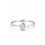 Gold Minimal stone Ring