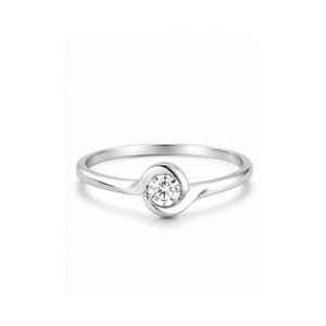 Gold Minimal stone Ring