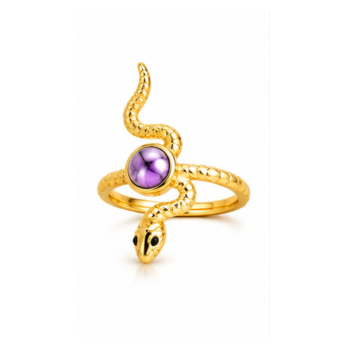 Gold Sculpted Ring - Image 2