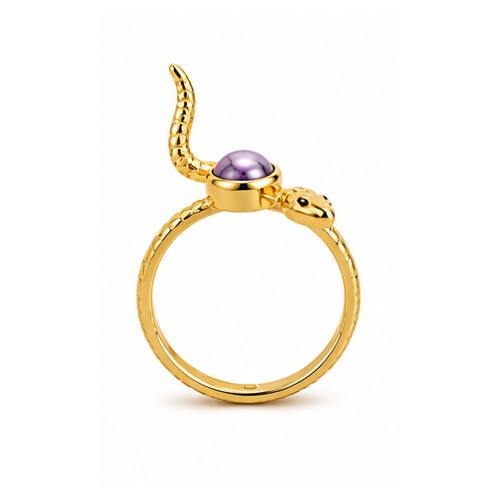 Gold Sculpted Ring - Image 3