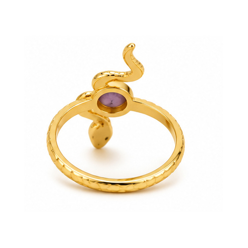 Gold Sculpted Ring - Image 6