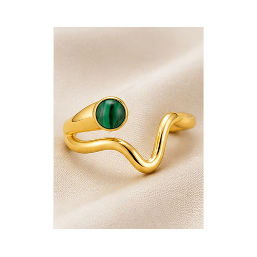 Gold Colored stone Ring - Image 5