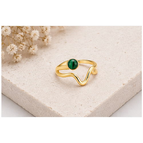 Gold Colored stone Ring - Image 3