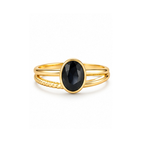 Gold Colored stone Ring