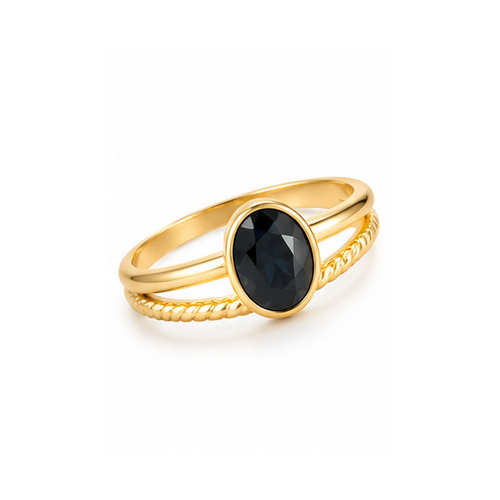 Gold Colored stone Ring - Image 2