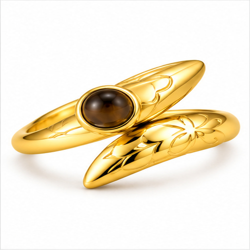 Gold Sculpted Ring