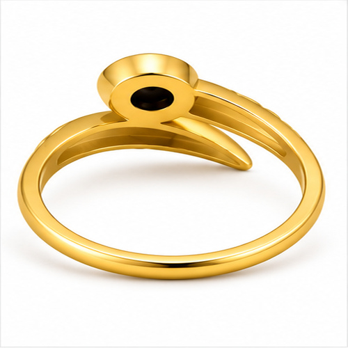 Gold Sculpted Ring - Image 4