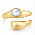 Gold Colored stone Ring