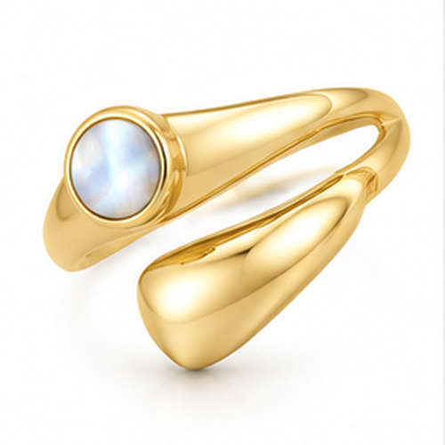 Gold Colored stone Ring - Image 7