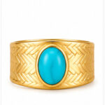 Gold Colored stone Ring