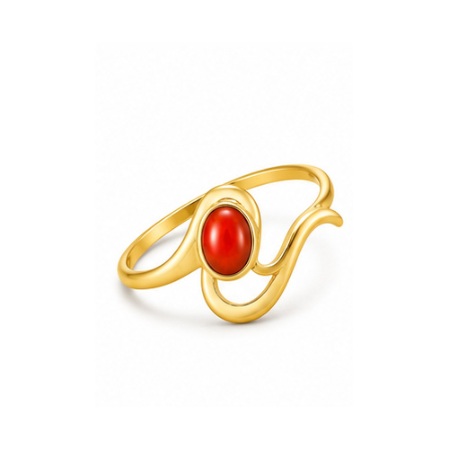 Gold Colored stone Ring - Image 2