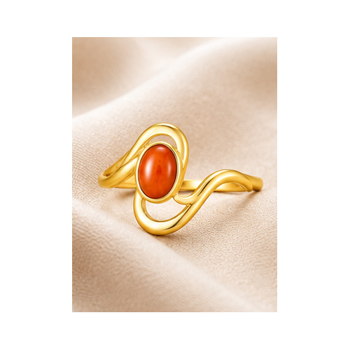 Gold Colored stone Ring - Image 6