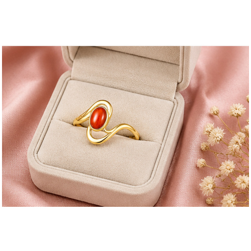 Gold Colored stone Ring - Image 3