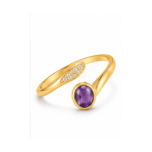 Gold Sculpted Ring - Image 5